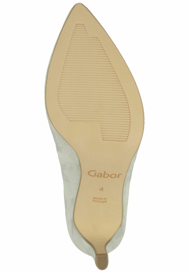 Femmes Talons Classiques Gabor | Gris Clair Exclusif